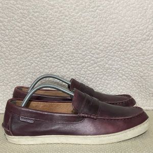 Cole Haan-Men's Wine Red Leather Loafer